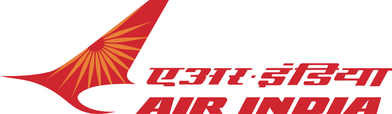 Air India airline partner logo for international travel and pilgrimage flights
