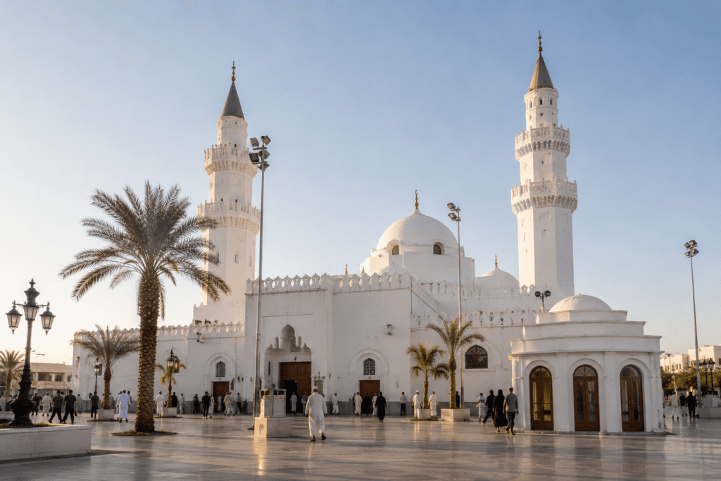 Masjid Qiblatain in Madinah visited during the Umrah Ziyarat tour